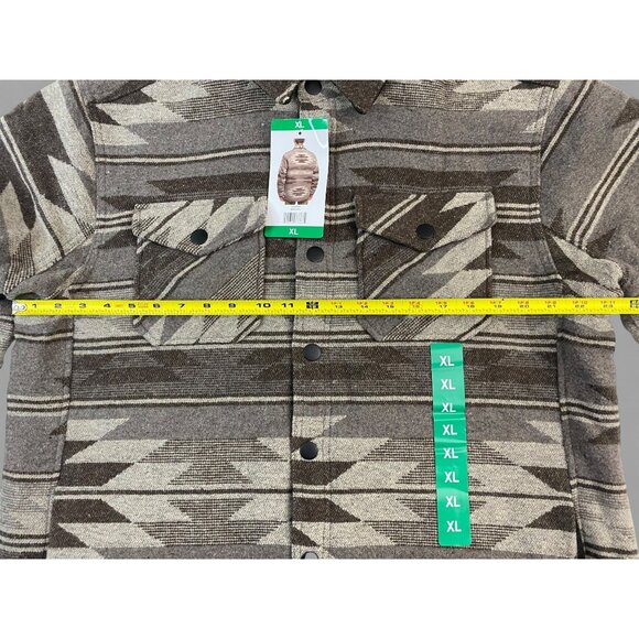 NWT Jachs New York Mens Aztec Sherpa-Lined Snap Button Jacket XL - Picture 6 of 16